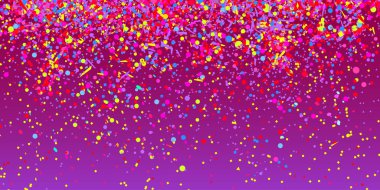 Konfeti izole arka plan üzerinde. Doku ile birçok pırıltılar. Kara günü tatil öğeleri. El ilanları, afişler ve Tekstil için şablon. Tebrik kartları