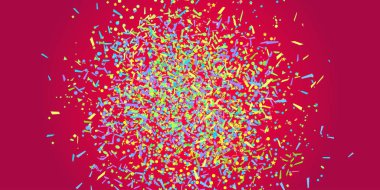 Konfeti izole koyu arka plan üzerinde. Geometrik desen pırıltılar ile. Doku tasarımı için. Afiş, poster, el ilanları ve Tekstil için yazdırın. Tebrik kartları. Lüks duvar kağıdı