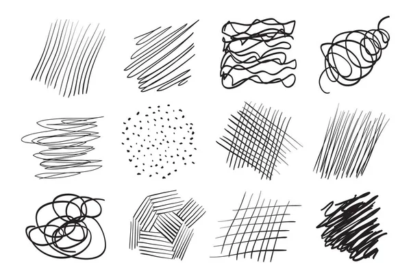 Backgrounds Array Lines Intricate Chaotic Textures Wavy Backdrops Hand Drawn — Stock Vector