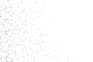 Konfeti izole beyaz zemin üzerinde. Geometrik tatil dokulu ve pırıltılar. Afiş, poster ve el ilanları için görüntü. Tebrik kartları. Siyah beyaz resim