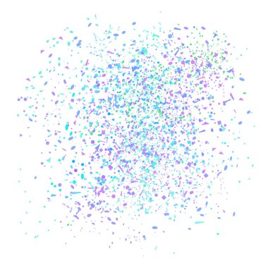 Konfeti. Patlama. Doku üzerinde beyaz renkli elemanları ile. Geometrik arka plan. Desen tasarımı için. Afiş, poster, el ilanları ve Tekstil için yazdırın. Tebrik kartları