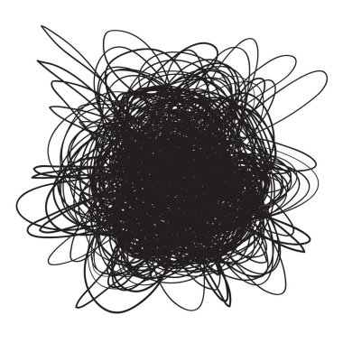 Kaos duvar kağıdı el salladı. Beyaz kaotik desen. Hatları ile karışık doku. Elle çizilmiş Fotodinamik scrawls. Hatları ve dalgaları ile arka plan. Afiş, poster, el ilanları ve tekstil baskı