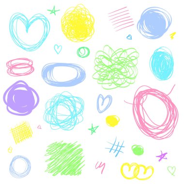 El hatları yalıtılmış zemin üzerine çekilmiş. Kaotik dokular ile tarama. Dalgalı karışık arka planında. Renkli resimde. Posterler ve el ilanları için öğeleri