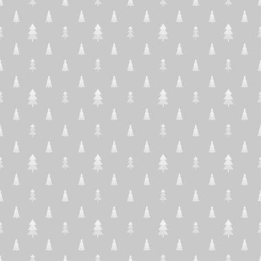 Noel ağaçları ile Seamless modeli. Soyut geometrik duvar kağıdı. Geometrik sanat. Tekstil, kumaş, basımcılık, posterler için baskı. Tebrik kartları. Siyah beyaz resim