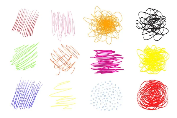 Arrière Plans Colorés Avec Tableau Lignes Textures Chaotiques Complexes Fond — Image vectorielle