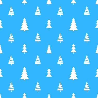 Noel ağaçları ile Seamless modeli. Soyut geometrik duvar kağıdı. Tekstil, kumaş, basımcılık, posterler için baskı. Tebrik kartları