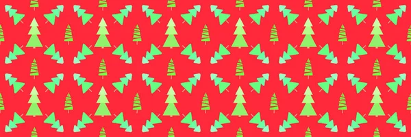 Бесшовный Узор Рождественскими Деревьями Абстрактные Геометрические Обои Print Textiles Flyers — стоковый вектор