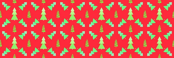 Modèle Sans Couture Avec Des Arbres Noël Papier Peint Géométrique — Image vectorielle