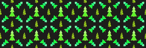 Naadloze Patroon Met Kerstbomen Abstracte Geometrische Behang Afdrukken Voor Textiel — Stockvector