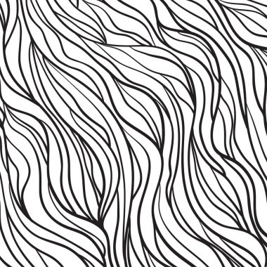 Kaos duvar kağıdı el salladı. Kaotik desen. Hatları ile karışık doku. Arka plan çizgileri ve dalgalar. Afiş, poster, el ilanları ve Tekstil için yazdırın. Siyah ve beyaz illüstrasyon tasarımı için