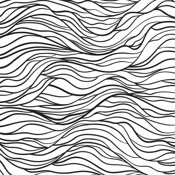 Das Chaos Wehte Chaotisches Muster Verworrene Textur Mit Linien Handgezeichnete — Stockvektor