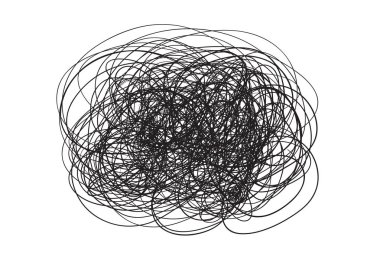 Beyaz karışık. Kaos desen. Karalama kroki. Çizgiler bir dizi arka plan. Karmaşık kaotik doku. Sanat yaratma. Siyah beyaz resim. Basım endüstrisi, posterler ve t-shirtler için doodle