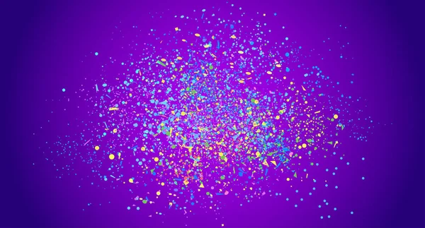 Buntes Konfetti Auf Isoliertem Hintergrund Helle Explosion Farbenfeuerwerk Geometrische Textur — Stockvektor