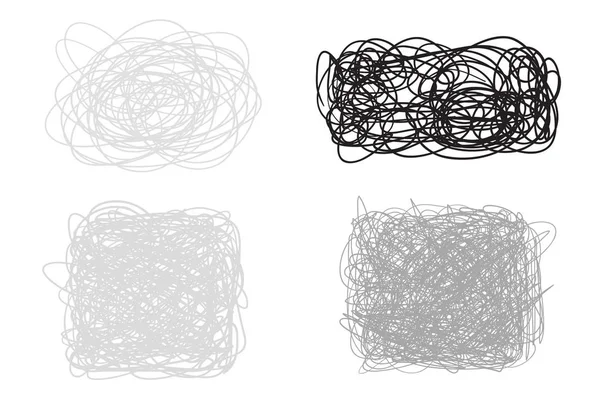 Fondos Con Arreglo Líneas Blanco Texturas Caóticas Intrincadas Fondos Ondulados — Vector de stock