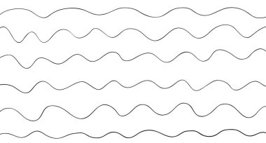 Desen çizgileri ve dalgalar. Evrensel doku. Dinamik arka plan soyut. Doodle tasarımı için. Çizgisel duvar kağıdı. Basım endüstrisi, t-shirtler ve Tekstil için yazdırın. Siyah beyaz resim