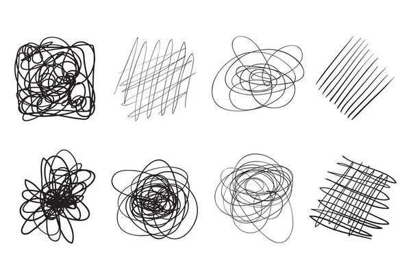 Arrière Plans Avec Tableau Lignes Textures Chaotiques Complexes Fond Ondulé — Image vectorielle