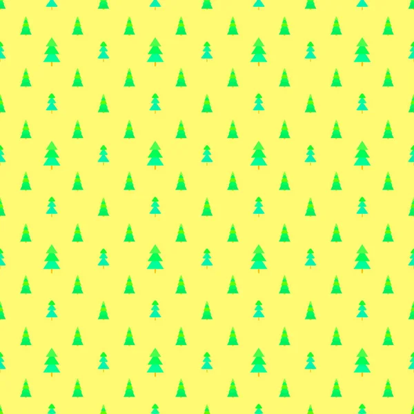 无缝的模式与圣诞树 抽象几何壁纸 印刷纺织品 — 图库矢量图片