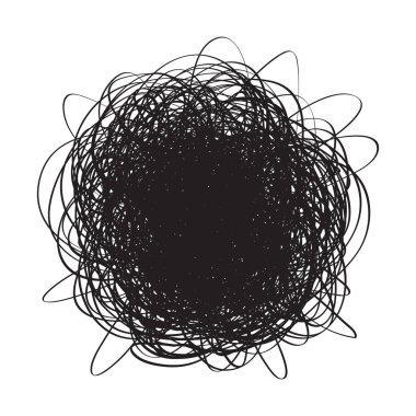 Beyaz karışık. Kaos desen. Karalama kroki. Çizgiler bir dizi arka plan. Karmaşık kaotik doku. Sanat yaratma. Siyah beyaz resim. Basım endüstrisi, posterler ve t-shirtler için doodle