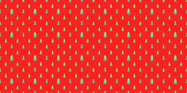 Noel ağaçları ile Seamless renkli modeli. Soyut geometrik duvar kağıdı. Tekstil, kumaş, basımcılık, poster baskı