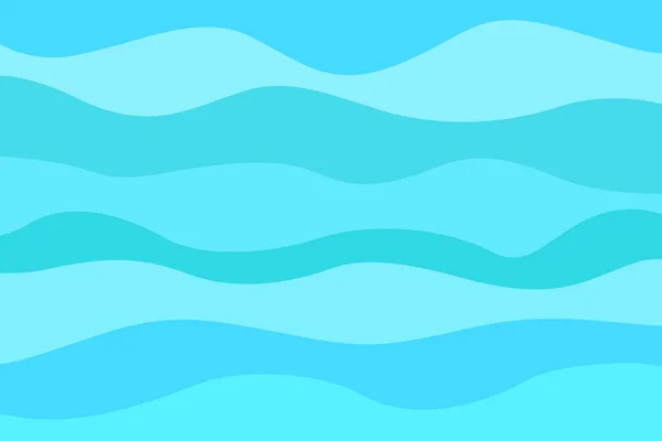 Abstrakte Nautische Tapeten Der Oberfläche Welliger Meeresgrund Muster Mit Wellen — Stockvektor
