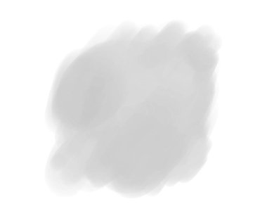 Suluboya beyaz nokta. Dijital aquarelle leke izole arka plan üzerinde. Işık leke bulanıklık. Tasarım ve çalışma için elle çizilmiş zemin. Siyah beyaz resim