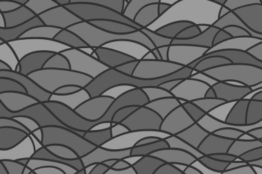 Duvar kağıdı soyut kiremit yüzeyi. Dalgalı arka plan. Mozaik Desen dalgalar ile. Çeşitli renklerde döşenmiş doku. Dekoratif zemin. Siyah beyaz resim