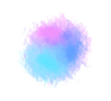 İzole beyaz renkli dijital oracıkta. Renkli aquarelle leke. Elle çizilmiş suluboya splotch. Boya ve mürekkep lekeleri. Parlak leke bulanıklık. Modaya uygun etiket fırça konturu arka plan