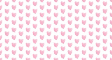 El arka plan renkli kalpler ile çekilmiş. Yüzey üzerinde sorunsuz grungy duvar kağıdı. Aşk işaretleri ile doku soyut. Güzel desen. Afiş, el ilanı veya poster yazdırma. Renkli resimde