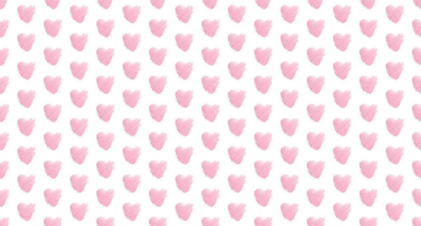 Fond Dessiné Main Avec Des Cœurs Colorés Papier Peint Grungy — Image vectorielle