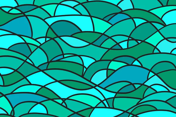 Fondo Pantalla Azulejo Abstracto Superficie Fondo Ondulado Patrón Mosaico Con — Archivo Imágenes Vectoriales