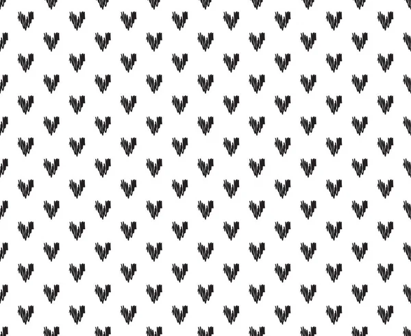 El ile kalpleri arka plan çekilmiş. Sorunsuz duvar kağıdı yüzeyinde. Kaotik doku ile birçok aşk işaret. Güzel desen. Hat sanatı. Afiş, el ilanı veya poster yazdırma. Siyah beyaz resim