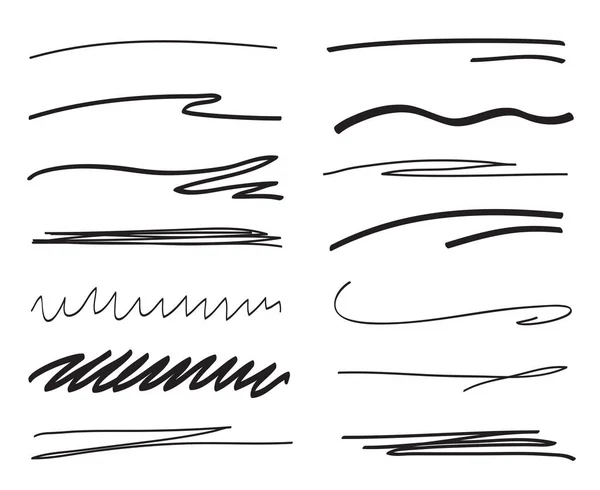 Sfondi Con Una Serie Linee Accarezzare Sfondi Caotici Modelli Disegnati — Vettoriale Stock