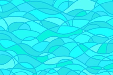 Duvar kağıdı soyut kiremit yüzeyi. Dalgalı arka plan. Mozaik Desen dalgalar ile. Dekoratif zemin. Çok renkli dinamik doku. Tasarım ve iş için doodle