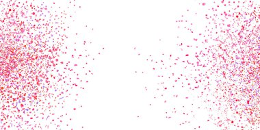 İzole beyaz arka plan üzerinde renkli festival konfeti. Soyut doku ile birçok pırıltılar. Tatil öğeleri. El ilanları, afişler ve Tekstil için renkli desen