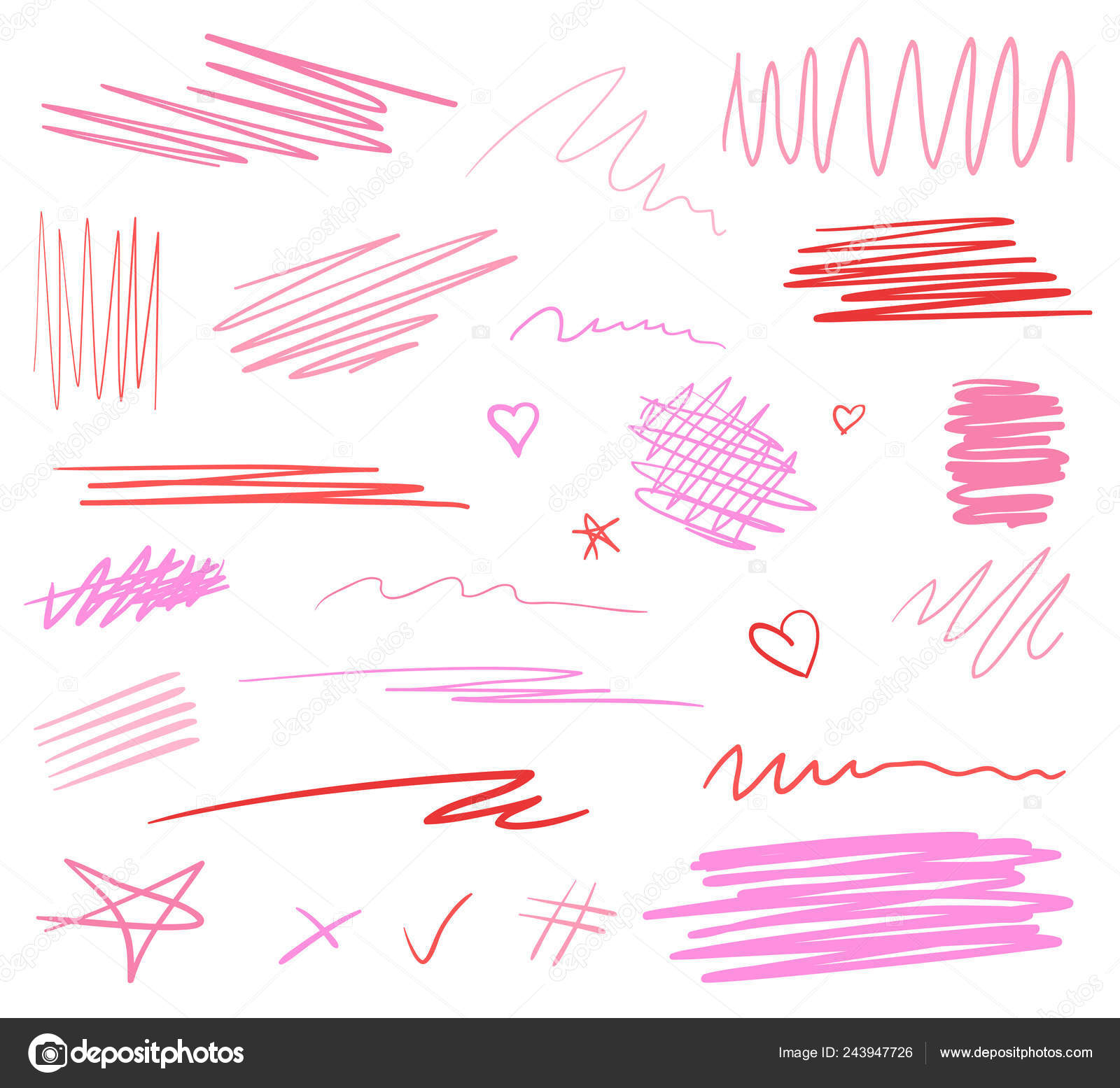 白でカオス図形と下線を描画します 背景の行の配列 ストロークの混沌としたパターン カラフルなイラスト ポスターやチラシの大ざっぱな要素 ストックベクター C Mikabesfamilnaya