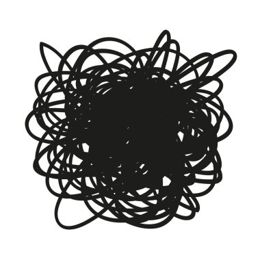 Beyaz Kaos. Karışık doku soyut. Rasgele kaotik satırları. Elle çizilmiş Fotodinamik scrawls. Siyah beyaz resim. Çizgilerle grungy arka plan. Evrensel çizgi deseni. Sanat yaratma