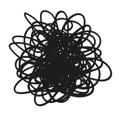 Beyaz Kaos. Karışık doku soyut. Rasgele kaotik satırları. Elle çizilmiş Fotodinamik scrawls. Siyah beyaz resim. Hatları ile arka plan. Evrensel desen. Sanat yaratma