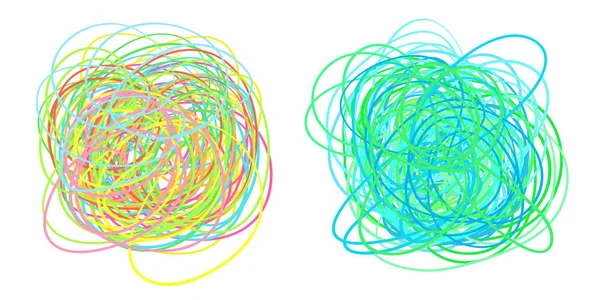 五颜六色的混乱模式 涂鸦草图 明亮的背景与数组的线条 复杂的混沌纹理 艺术创作 打印打印 用于打印 海报和 — 图库矢量图片