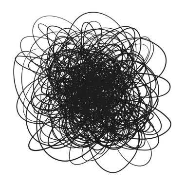 Kaos. Karışık doku soyut. Rasgele kaotik satırları. Elle çizilmiş Fotodinamik scrawls. Siyah beyaz resim. Hatları ile arka plan. Evrensel desen. Sanat yaratma