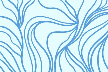 Dalga deseni. Renkli, dalgalı bir arka plan. El çizimi çizgiler