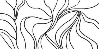 Soyut dalgalar. Dalgalı bir arka plan. Siyah beyaz duvar kağıdı