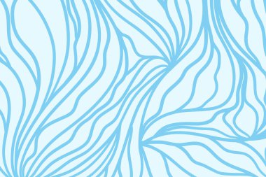 Dalga deseni. Renkli, dalgalı bir arka plan. El çizimi soyut çizgiler