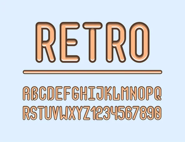 Retro Kreatív Félkövér Design — Stock Vector