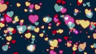 4 k sorunsuz loopable animasyon kalplerin Sevgililer günü için.