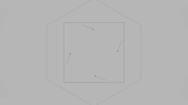 Geometrik şekillerle soyut basit hareket grafik.