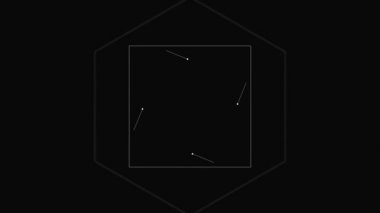 Geometrik şekillerle soyut basit hareket grafik.