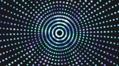 4 k disko dans ve elektronik müzik arka plan. Yanıp sönen ışıkları ile neon ses dalgaları performans.