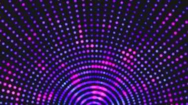 4 k disko dans ve elektronik müzik arka plan. Yanıp sönen ışıkları ile neon ses dalgaları performans.