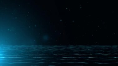 4k animasyon. Zıplayan parçacıklar