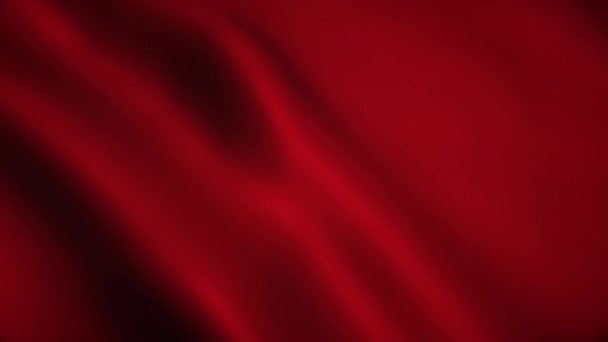 Animação de alta definição 4K. Weavig de seda vermelha realista . — Vídeo de Stock